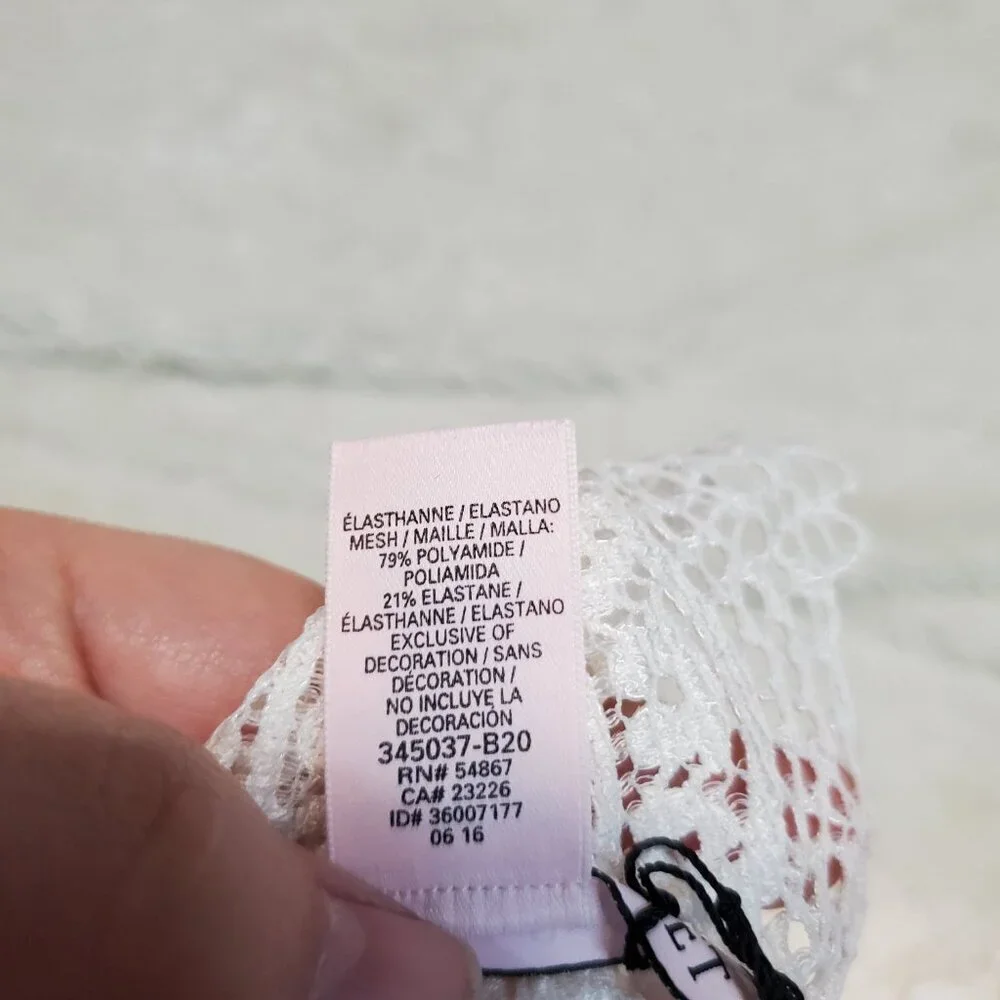 NWT Victoria's Secret Ivory Lace Babydoll Slip Lingerie Large Sexy Vixen Classic - Picture 6 of 7